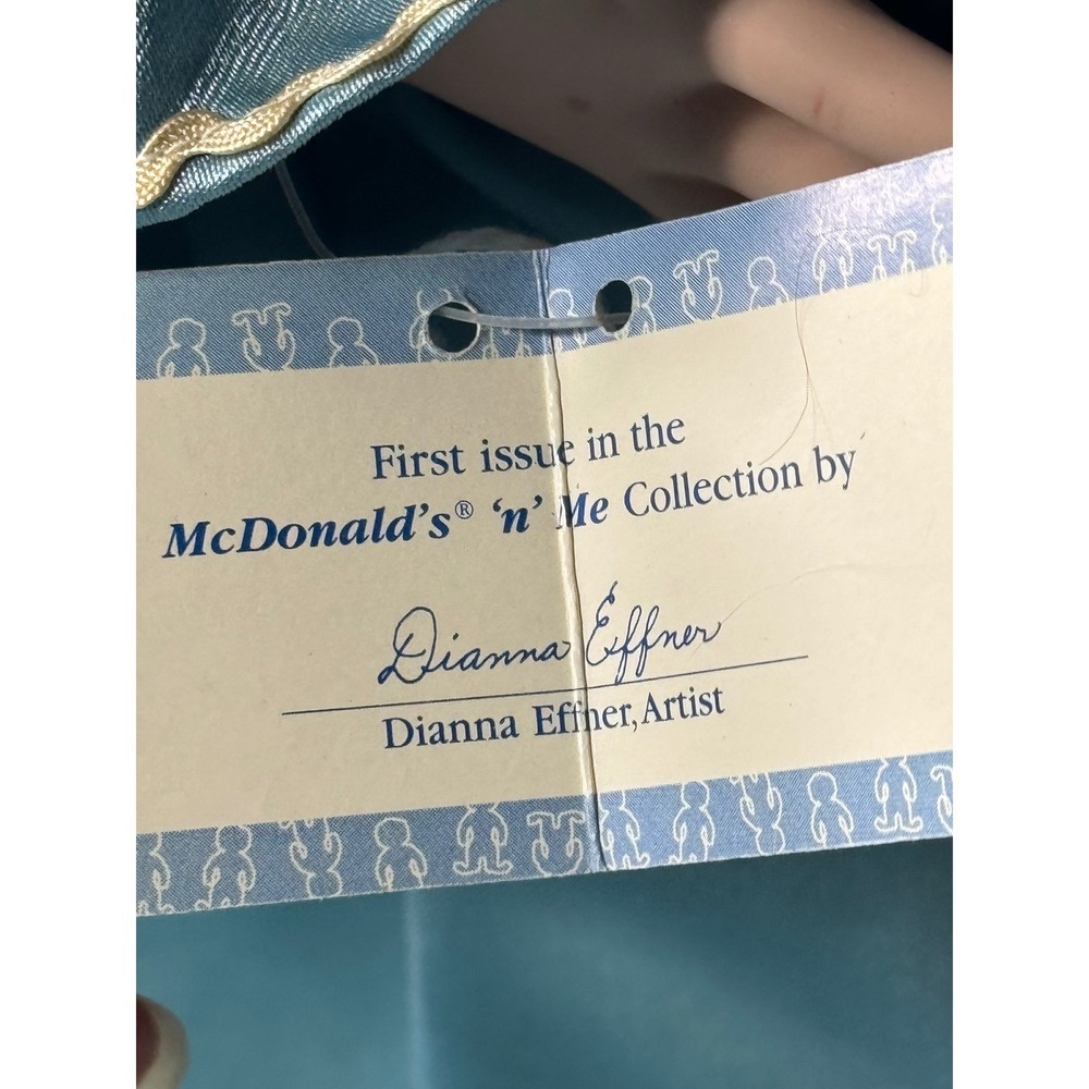 Dianna Effner Porcelain Doll McDonalds n Me Treasured Heirloom Blue Lace Dress - Picture 13 of 13